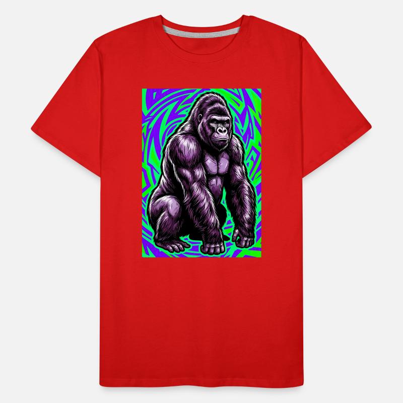 Gorilla Männer Premium Bio T-Shirt