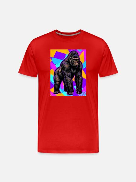 gorille - T-shirt bio Premium Homme - rouge
