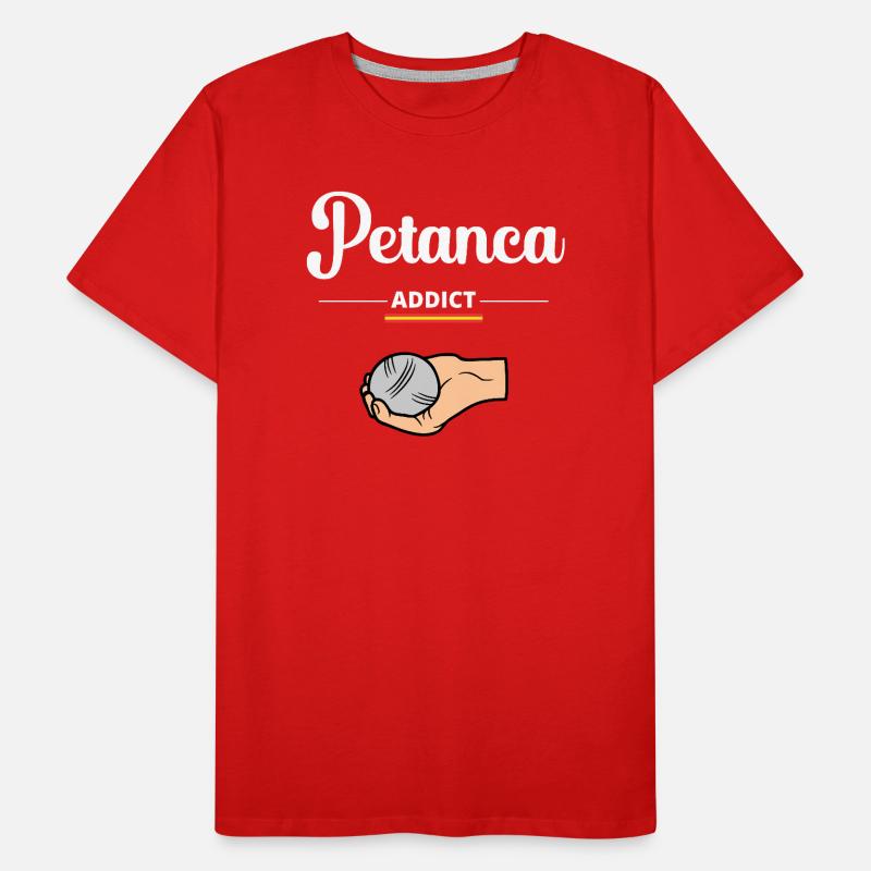 Petanque Addict Spanien Männer Premium Bio T-Shirt