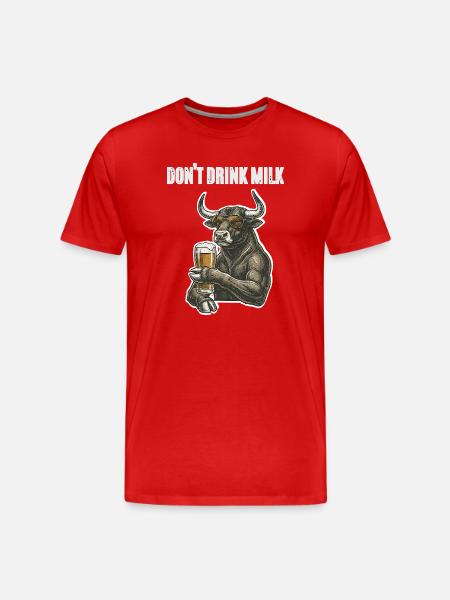Bull Bull Beer - Men's Premium Organic T-Shirt - red