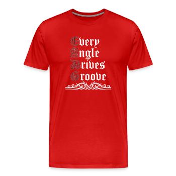 EADG Bass Musiker Tuning Saite Bassist Groove - Männer Premium Bio T-Shirt - Rot - Vorne - Damien (186cm)