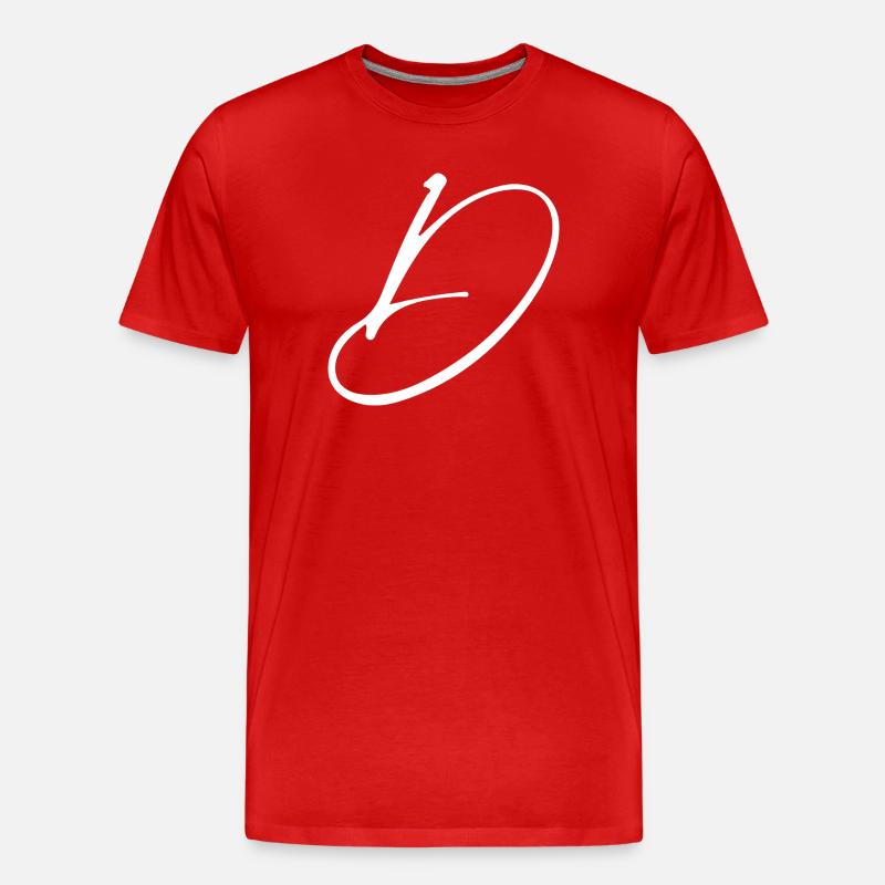 D - T-shirt bio Premium Homme - rouge