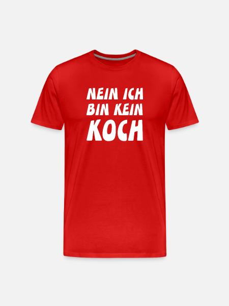 Koch - Männer Premium Bio T-Shirt - Rot
