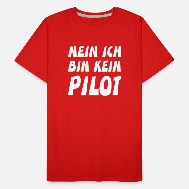 Pilot Männer Premium Bio T-Shirt