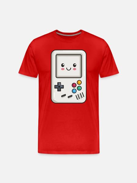 Cute Game Console - Men's Premium Organic T-Shirt - red