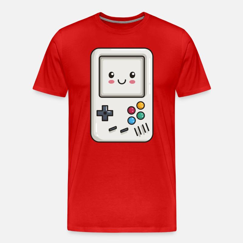 Console jeu mignonne - T-shirt bio Premium Homme - rouge
