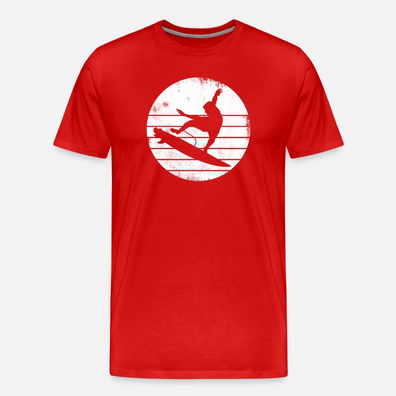 Conception de surfeur - T-shirt bio Premium Homme - rouge