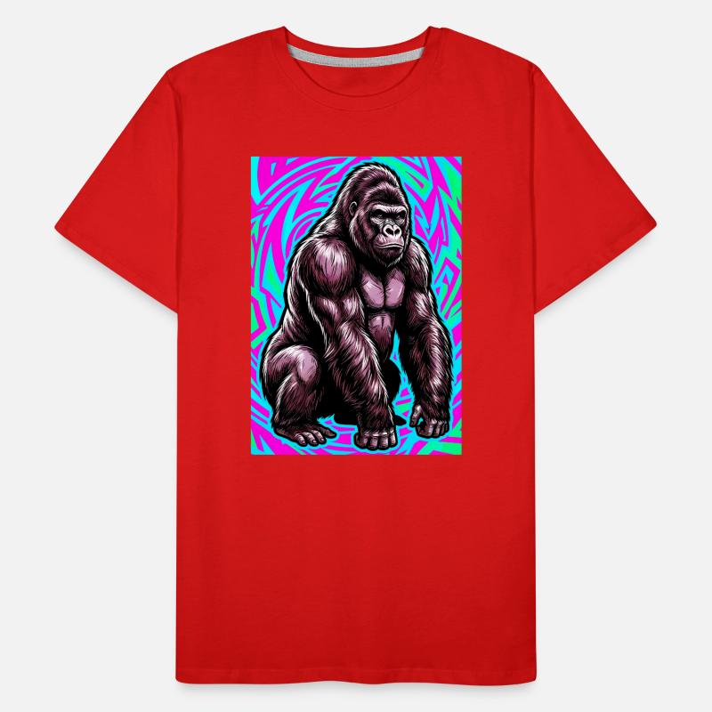 Gorilla Männer Premium Bio T-Shirt
