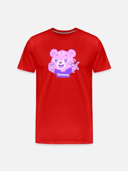 Harmoney Teddy - Men's Premium Organic T-Shirt - red