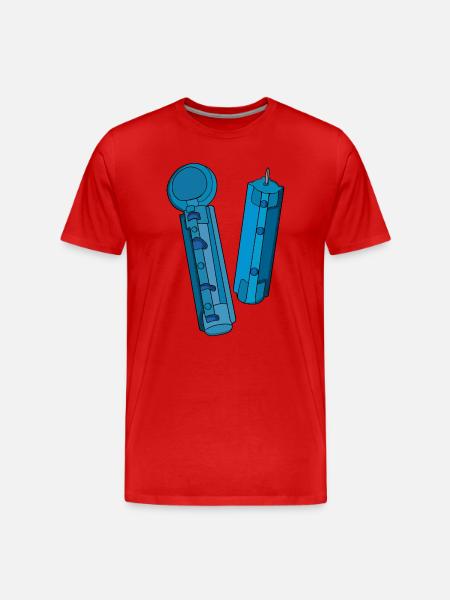 Lancets for Glucose test - Men's Premium Organic T-Shirt - red