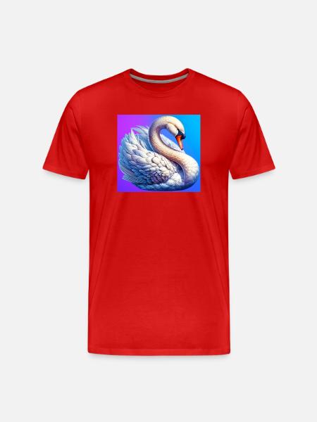 cygne - T-shirt bio Premium Homme - rouge