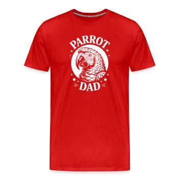 Parrot Sayings Parrot Funny Parrot Gift - Men's Premium Organic T-Shirt - red - Front - Damien (186cm)