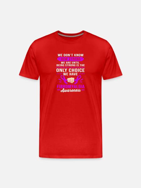 Fibromyalgie - T-shirt bio Premium Homme - rouge