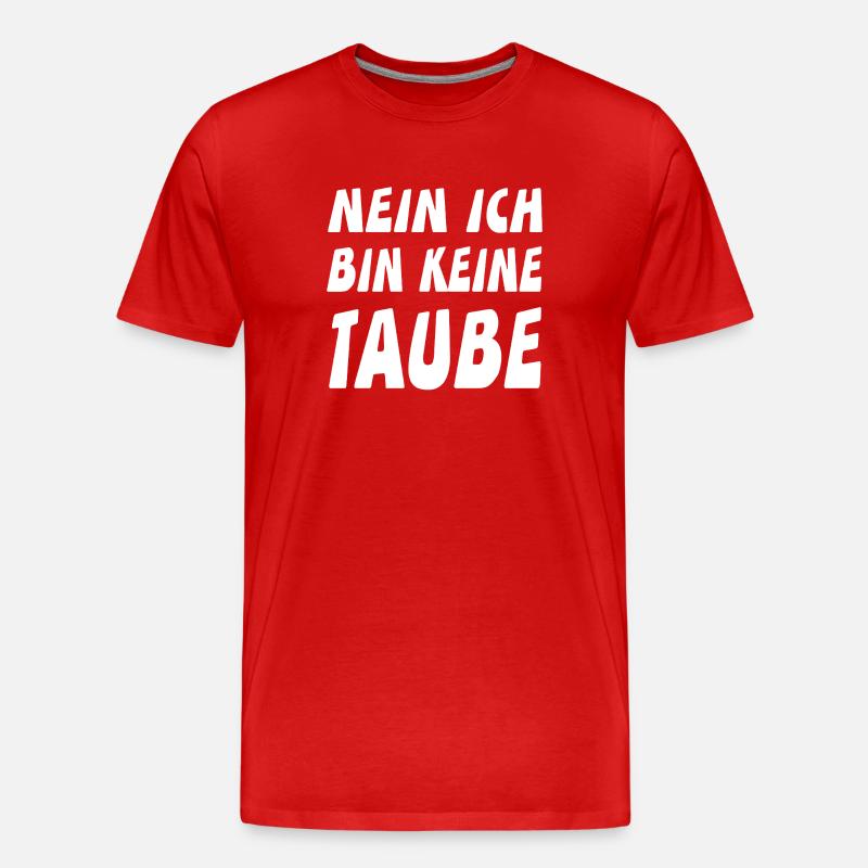 Tauben - Männer Premium Bio T-Shirt - Rot