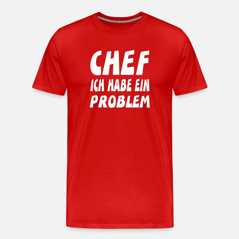 Chef - Männer Premium Bio T-Shirt - Rot