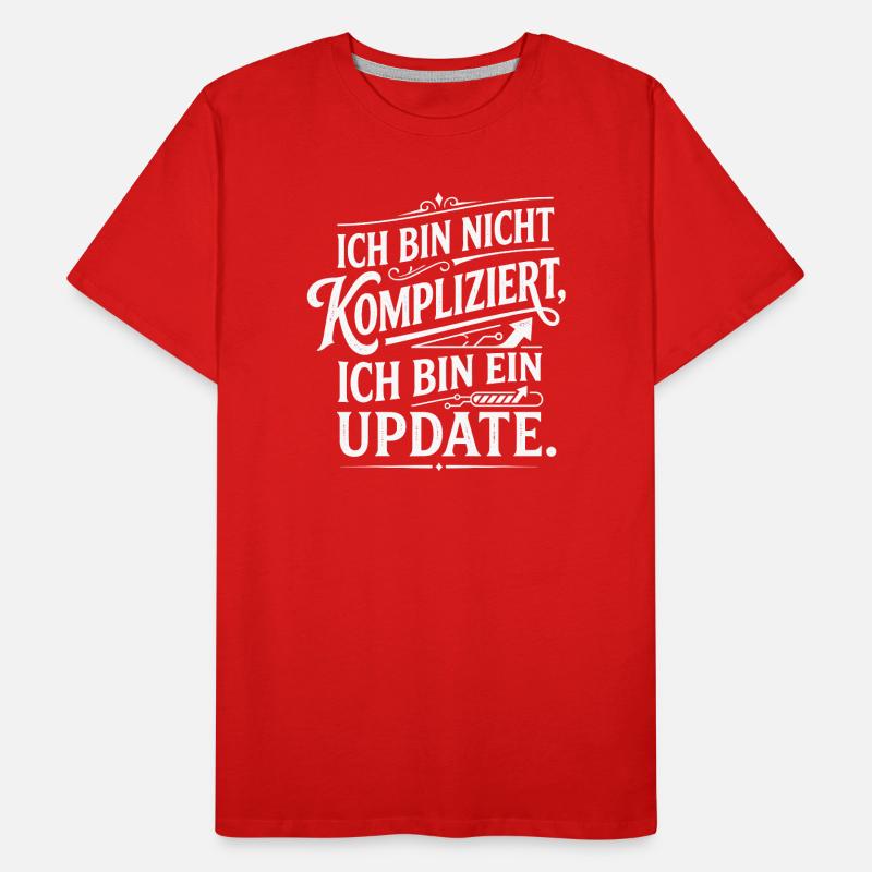 Ich bin ein Update nicht kompliziert Männer Premium Bio T-Shirt