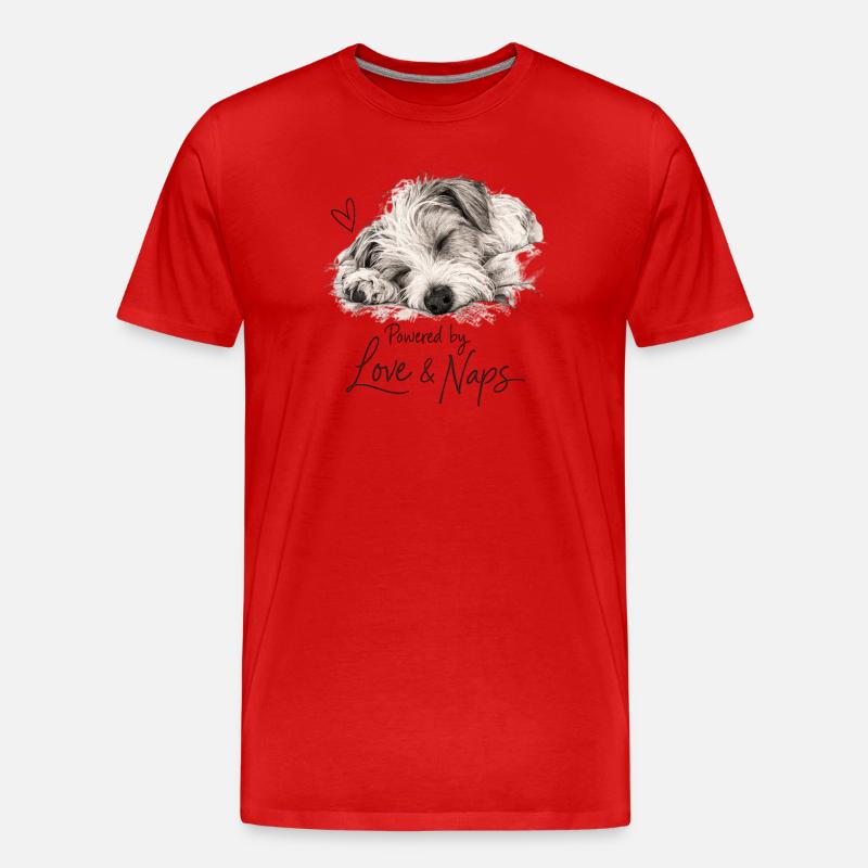 Love & Naps Kromfohrländer - Men's Premium Organic T-Shirt - red