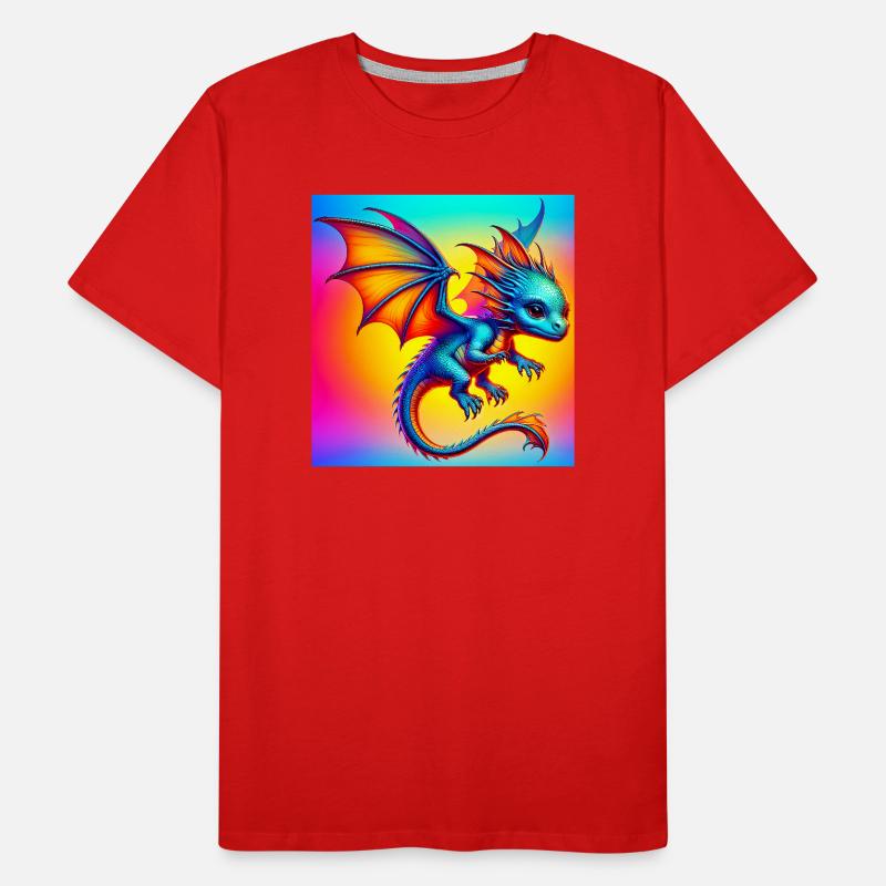Drache Männer Premium Bio T-Shirt
