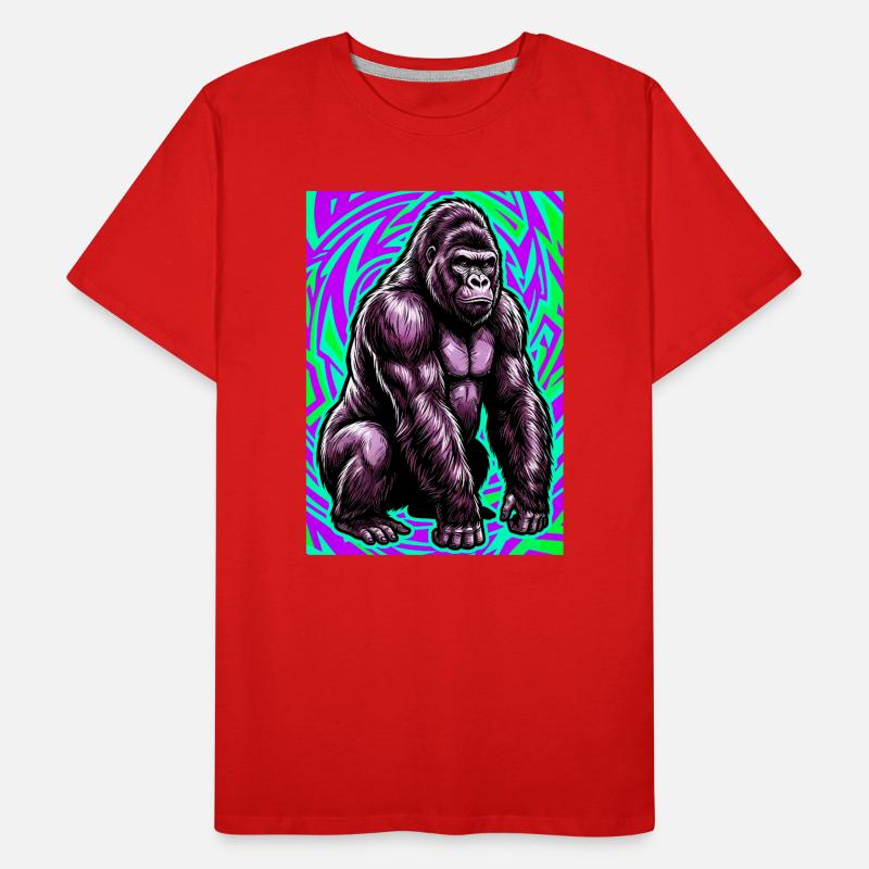 Gorilla Männer Premium Bio T-Shirt
