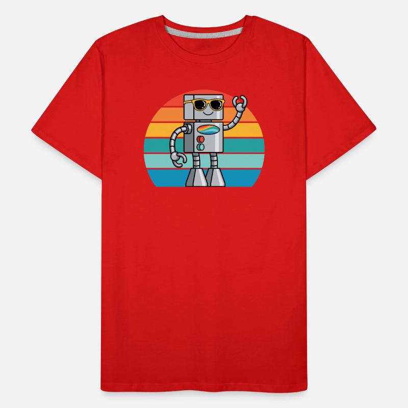 Retro Ki robot for technology lovers & robot fans Men's Premium Organic T-Shirt
