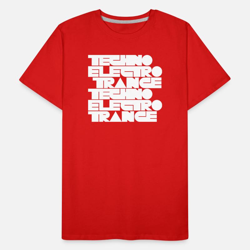 Techno Electro Trance music Men's Premium Organic T-Shirt
