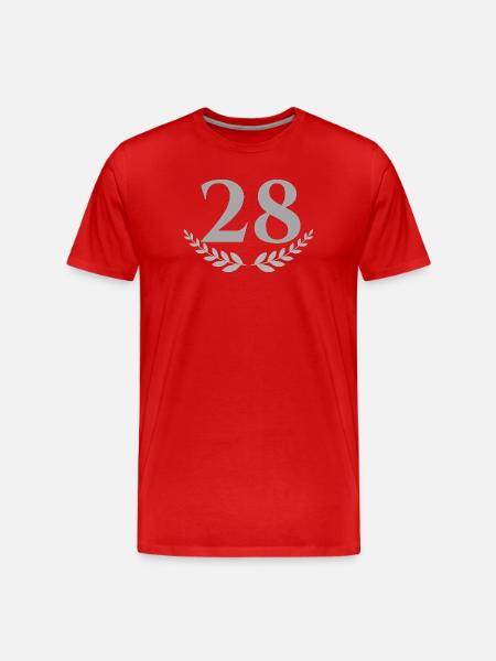 28 - T-shirt bio Premium Homme - rouge