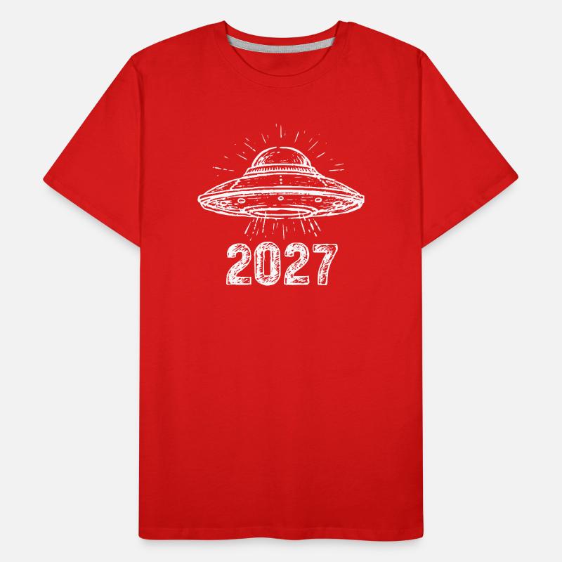 Vaisseau spatial blanc T-shirt bio Premium Homme