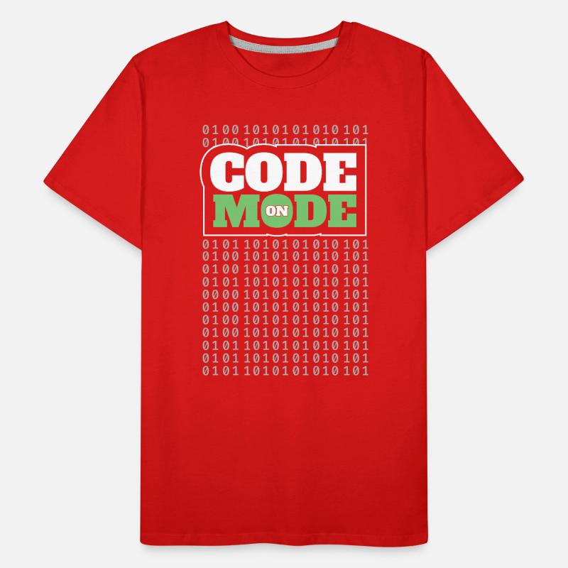 Code Mode Activé - Programmeur Ingénieur logiciel Codeur T-shirt bio Premium Homme