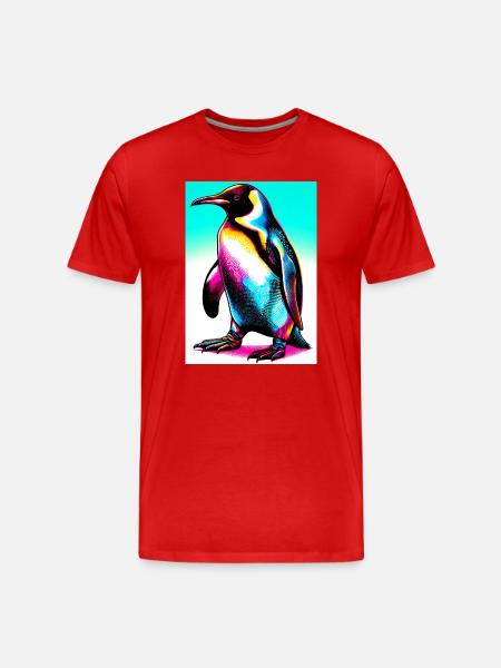 pingouin - T-shirt bio Premium Homme - rouge