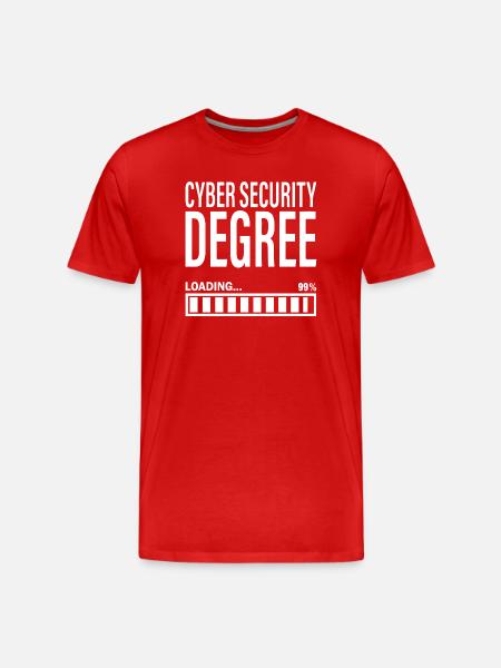 Cybersecurity Student Engineer Cyber Security - Men's Premium Organic T-Shirt - red