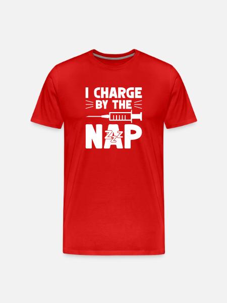 Anesthesiologist Charge The Nap Anesthesia - Men's Premium Organic T-Shirt - red