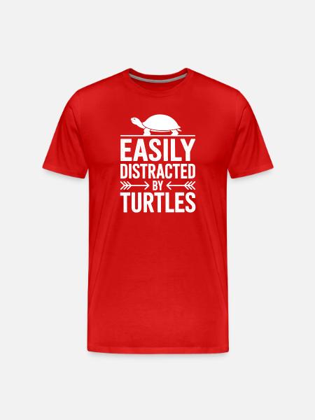 Turtle Sayings Funny Turtles Gift - Men's Premium Organic T-Shirt - red