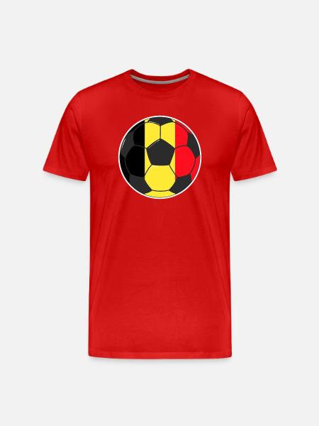 Football - Team Belgium - Men's Premium Organic T-Shirt - red