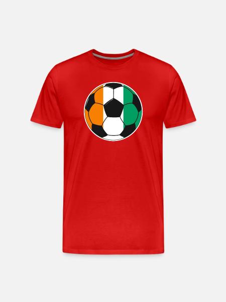 Fußball – Team Elfenbeinküste - Männer Premium Bio T-Shirt - Rot