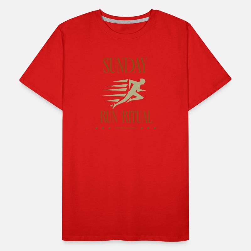Coureur - Rituel de la course du dimanche T-shirt bio Premium Homme