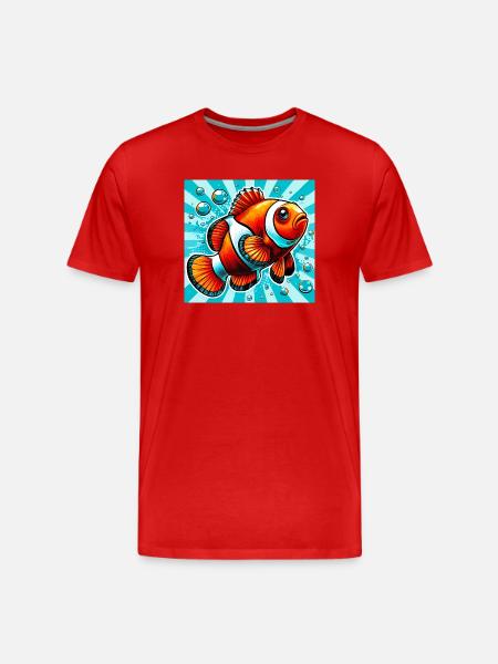 Clownfish - Men's Premium Organic T-Shirt - red