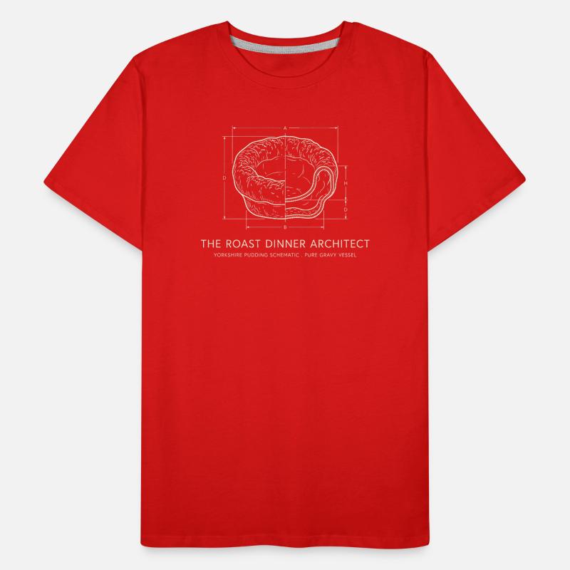 Roast Dinner Architect - Yorkshire Pudding  Men's Premium Organic T-Shirt