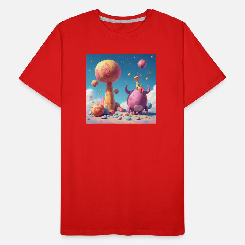 Amis de la planète pastel T-shirt bio Premium Homme