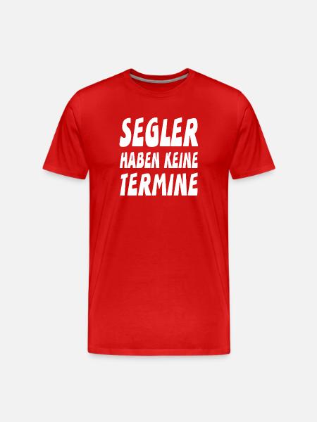 Segeln - Männer Premium Bio T-Shirt - Rot