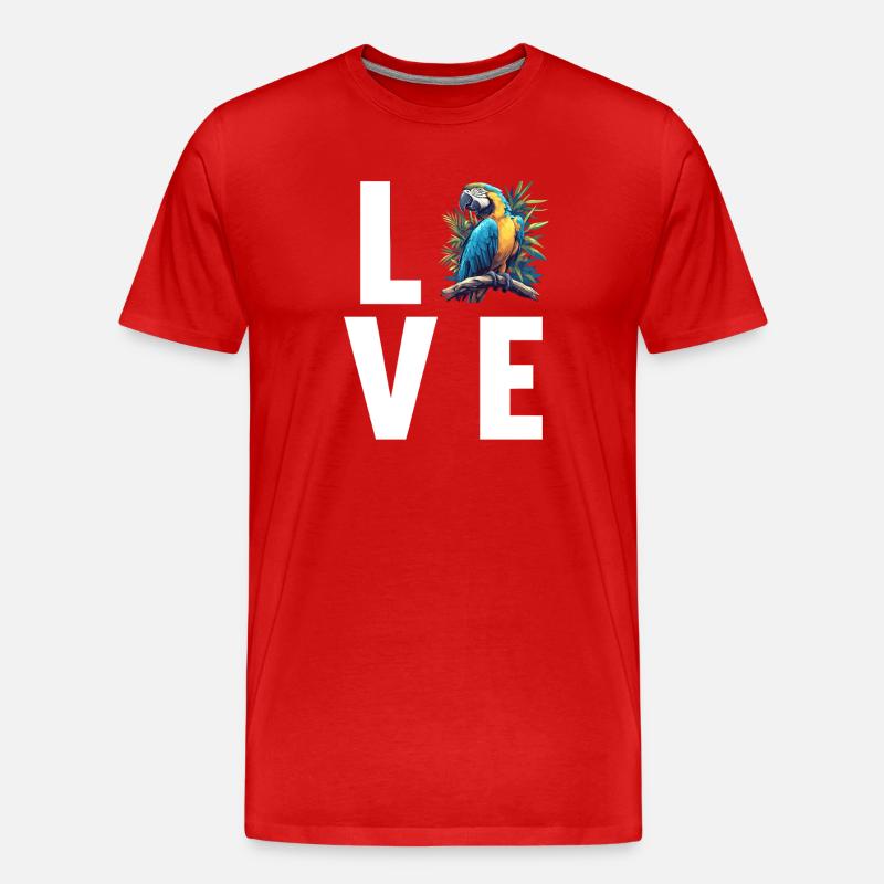 Aras Ara - Männer Premium Bio T-Shirt - Rot