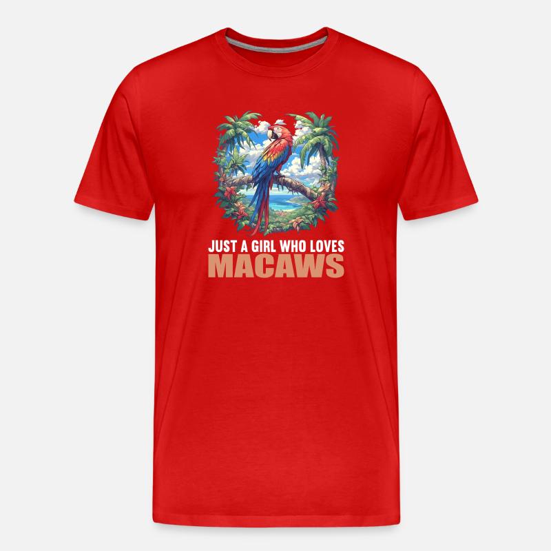 Aras Ara - Männer Premium Bio T-Shirt - Rot