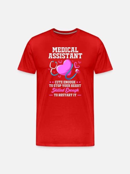 Assistant médical MFA - T-shirt bio Premium Homme - rouge