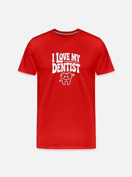 J’adore mon dentiste - T-shirt bio Premium Homme - rouge