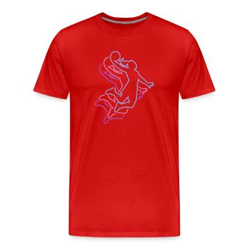 Basketball Girls Basketball Women - Men's Premium Organic T-Shirt - red - Front - Damien (186cm)