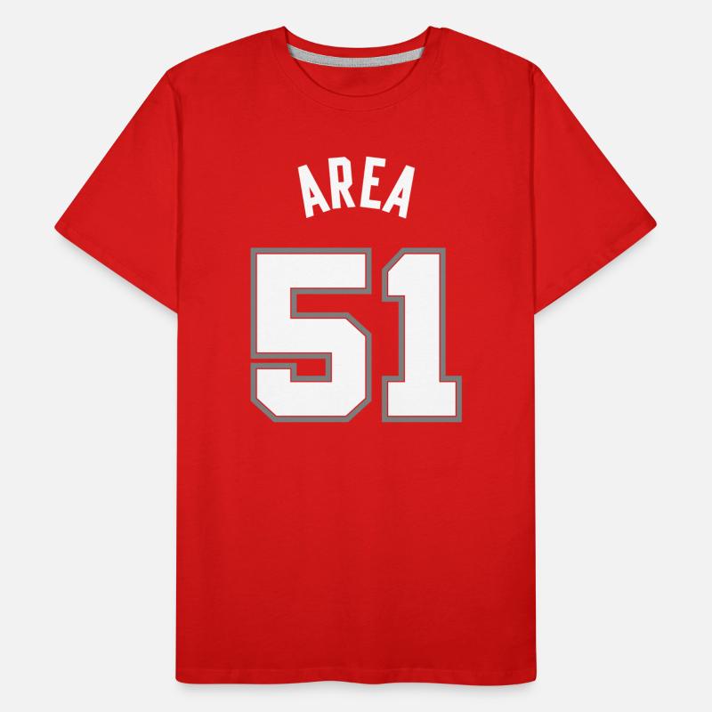 AREA 51 White Men's Premium Organic T-Shirt