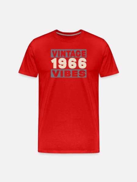 Anniversary 1966 - 60 years - Men's Premium Organic T-Shirt - red
