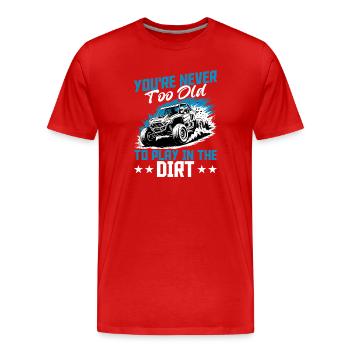 UTV Off Road Boy Men 4 Wheeler Side by side - Männer Premium Bio T-Shirt - Rot - Vorne - Damien (186cm)