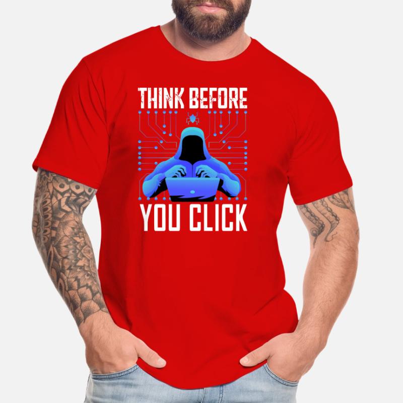 Hacker Hacking Programmer Linux Cybersecurity Data Men's Premium Organic T-Shirt