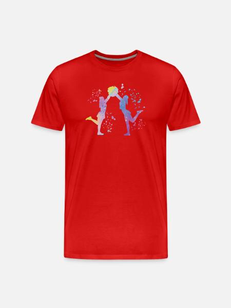 Cheerleader Cheer Mom Cheerleading - Men's Premium Organic T-Shirt - red