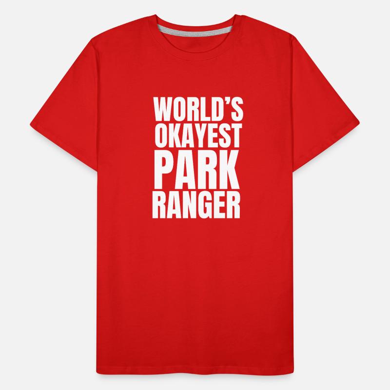 Le garde-parc le plus cool du monde : design rétro drôle T-shirt bio Premium Homme